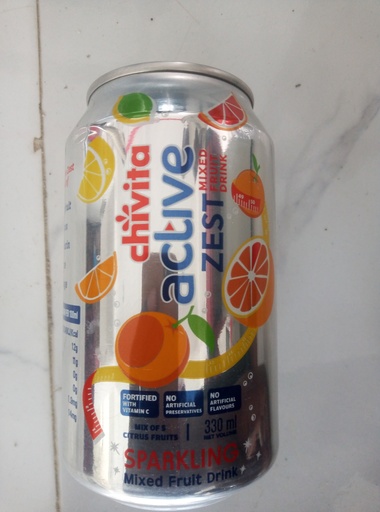 Chivita Active Zest Mixed Fruit Drink  Can 330 ml